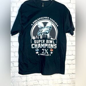 Philadelphia Eagles Super Bowl Champions‎ LIX 2 Times T Shirt